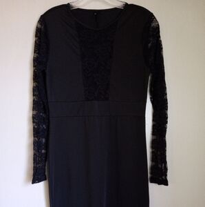Shein little black lace bodycon dress women's size medium
